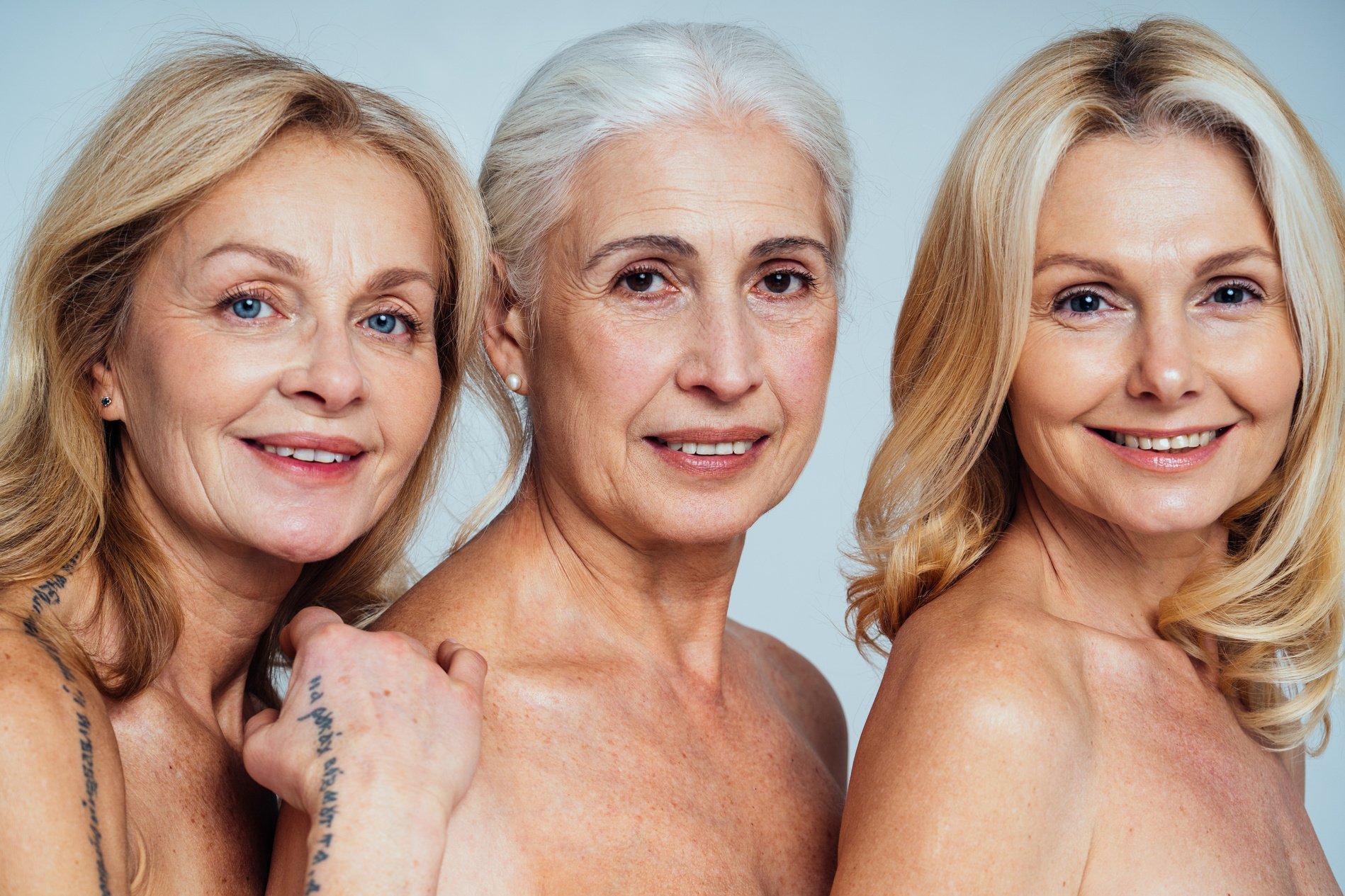 Portrait of Elderly and Middle Aged Women 